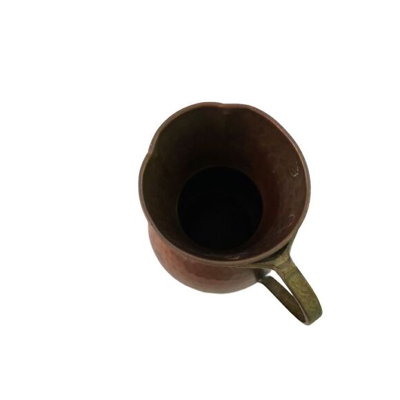 Copper Pitcher w/Brass Handle - Picture 5 of 9